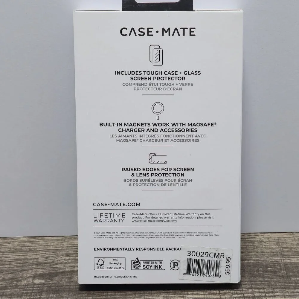 CaseMate Cell Phone Case & Screen Protector iPhone 16 Pro Max 2024